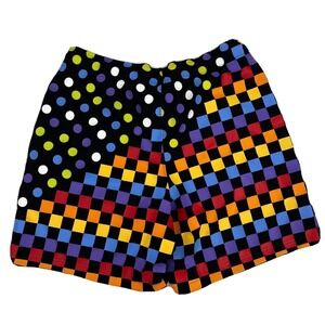 Jordan Nike Air Mesh Shorts Mens Small Multicolor Checkerboard Polka Dot Small